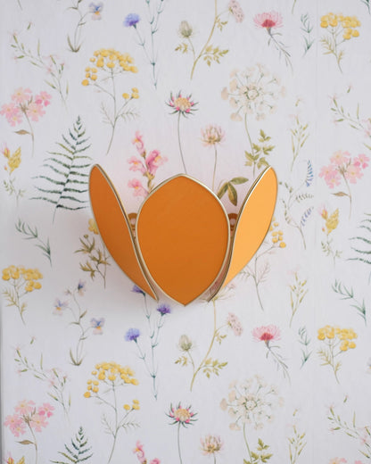 Applique Fleur Caramel et doré - Silly &amp; Billy