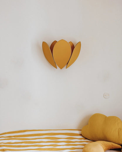 Applique Fleur Double - Honey et doré - Silly &amp; Billy