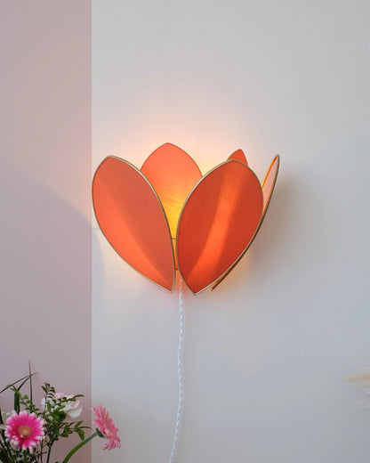 Applique Fleur Double - Ocre et doré - Silly &amp; Billy