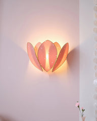 Applique Fleur Double - Petits coeurs