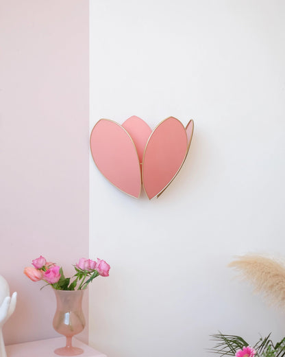 Applique Fleur Double - Terracotta et doré - Silly &amp; Billy