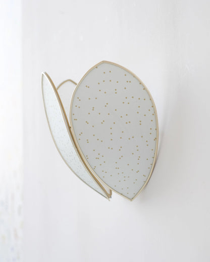 Applique Fleur Glacier et pois dorés - Silly &amp; Billy