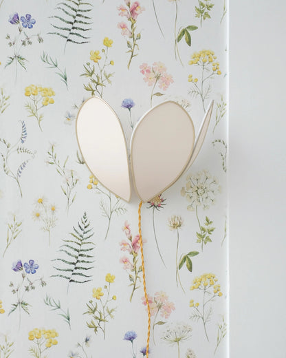 Applique Fleur Rose Nude et doré - Silly &amp; Billy