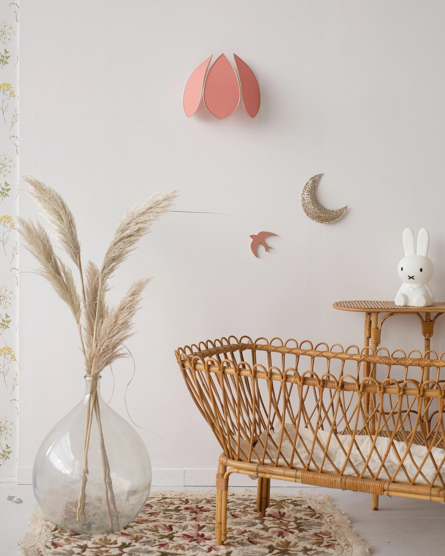 Applique Fleur Terracotta et doré - Silly &amp; Billy