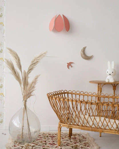 Applique Fleur Terracotta et doré - Silly &amp; Billy