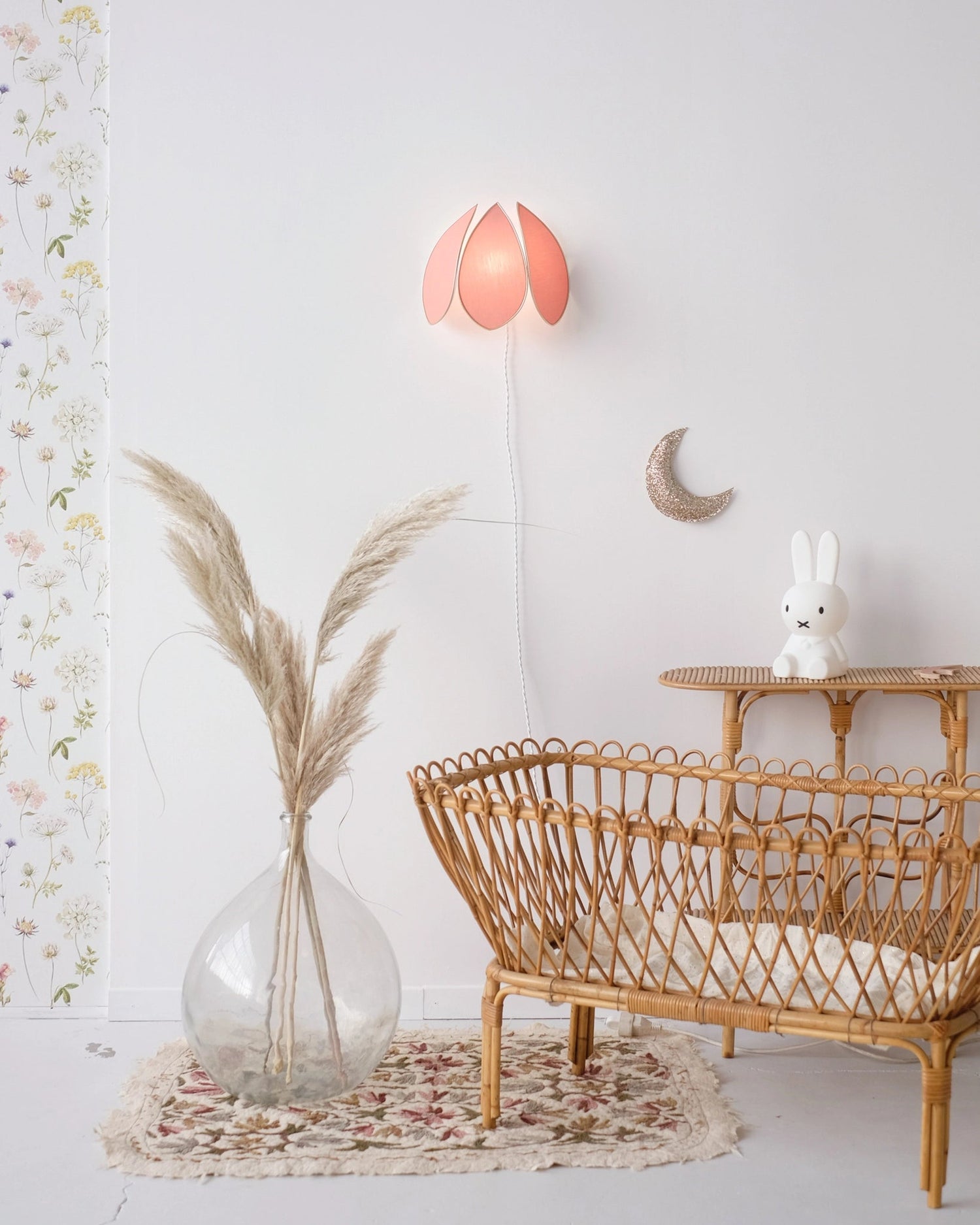 Applique Fleur Terracotta et doré - Silly &amp; Billy