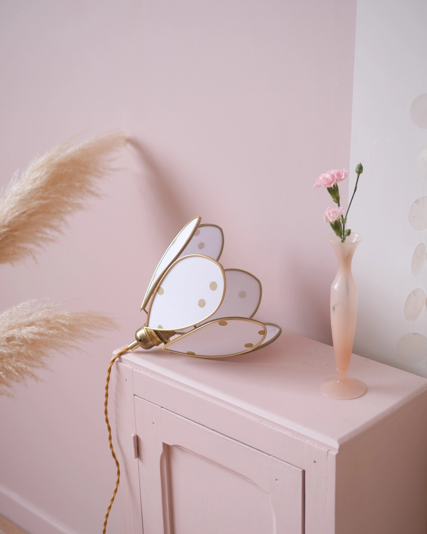 Baladeuse Fleur - Pois dorés - Silly &amp; Billy