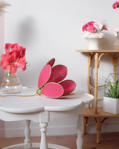 Baladeuse Fleur - Rose des bois et doré - Silly &amp; Billy