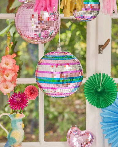 Boule à facettes Multicolore Bleu - GM