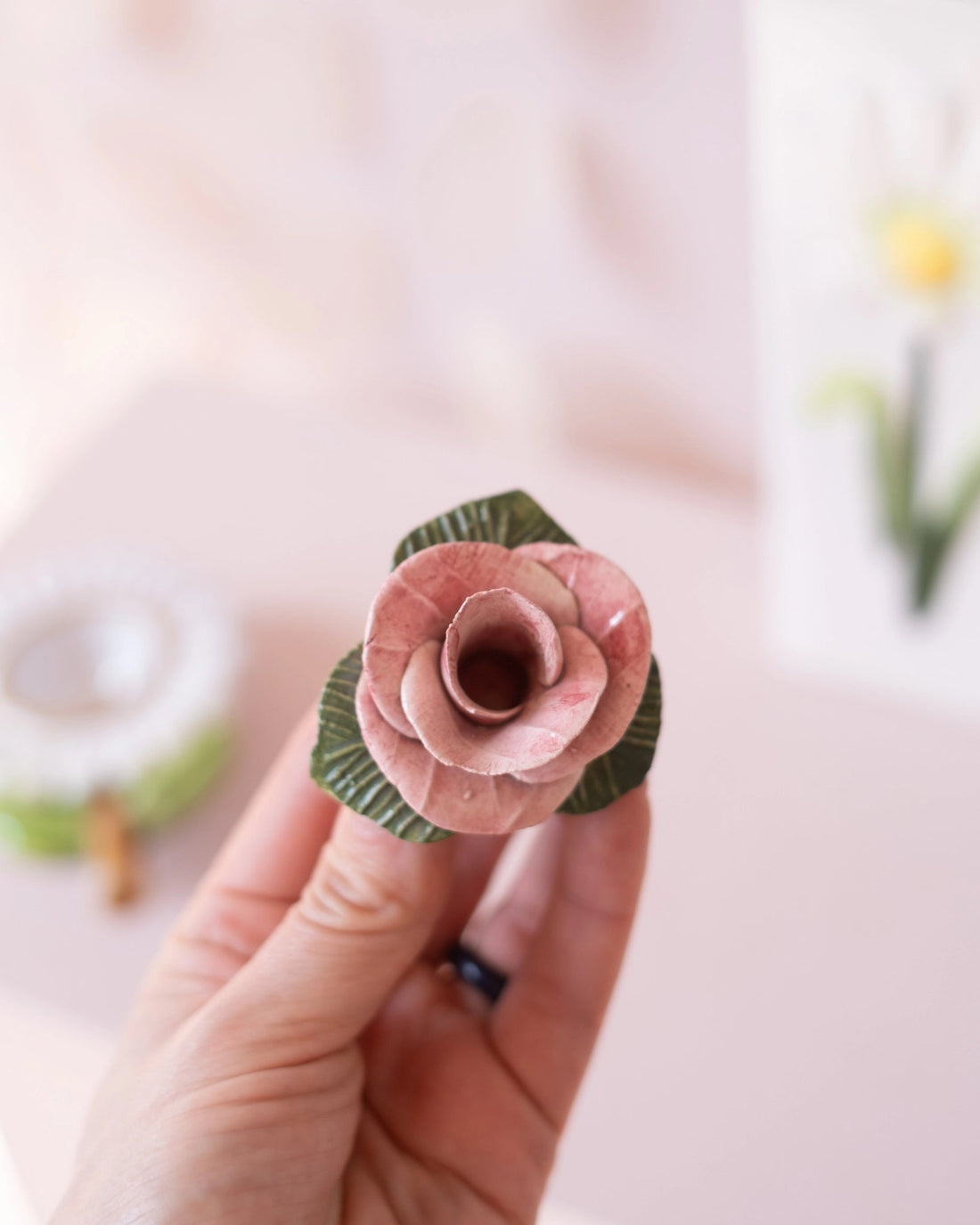 Bouton de rose en céramique - Silly &amp; Billy