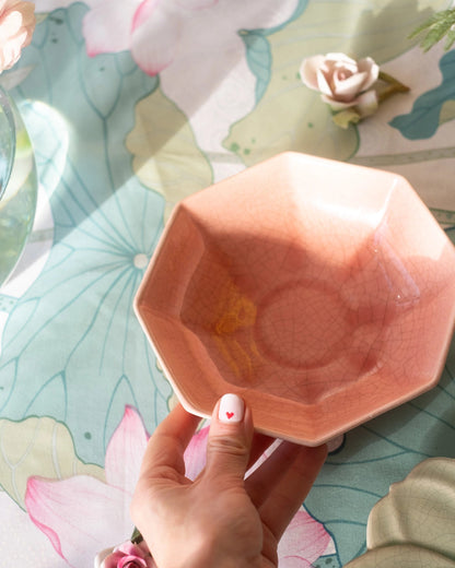 Coupe en faïence rose de Charolles - Silly &amp; Billy