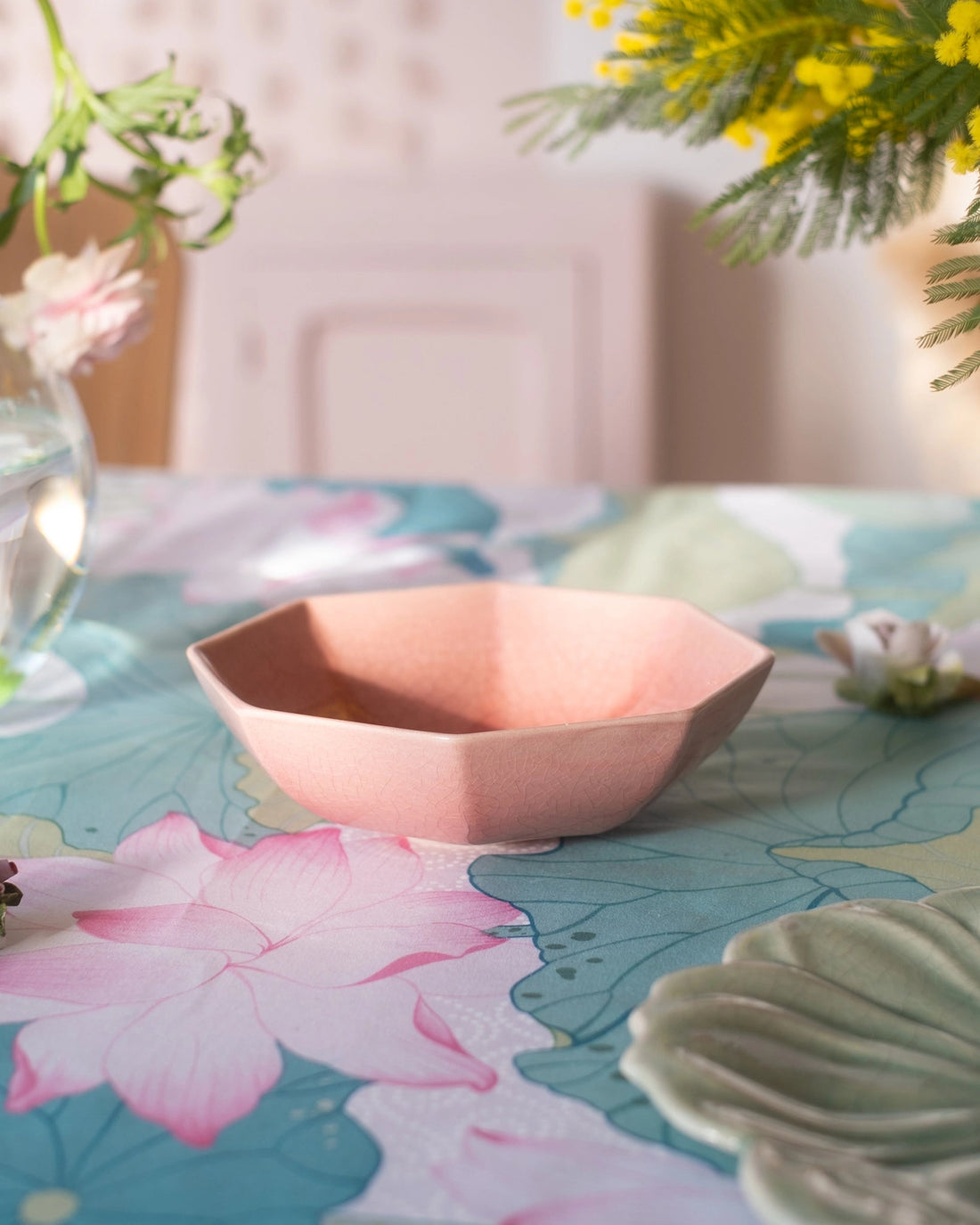 Coupe en faïence rose de Charolles - Silly &amp; Billy