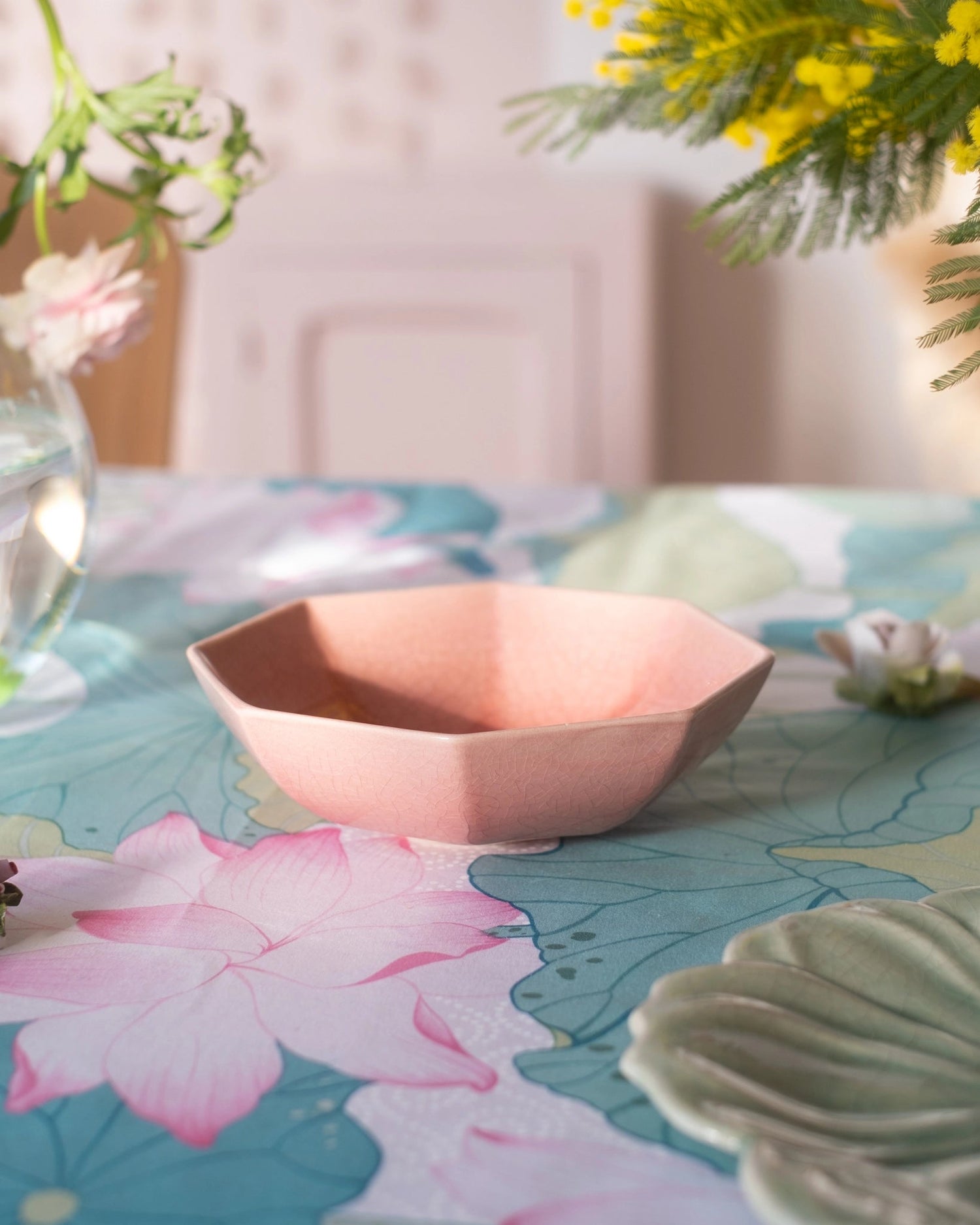 Coupe en faïence rose de Charolles - Silly &amp; Billy