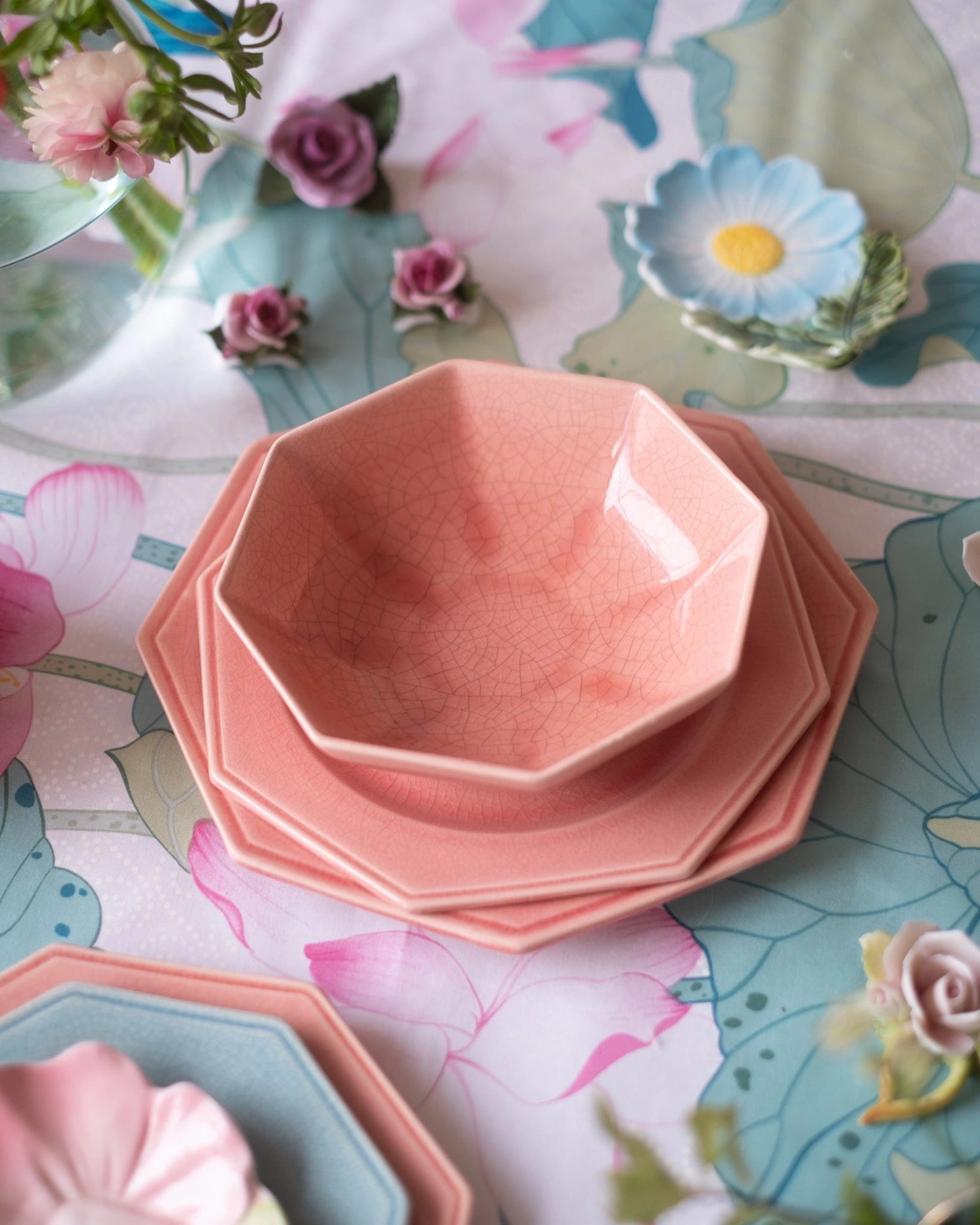 Coupe en faïence rose de Charolles - Silly &amp; Billy