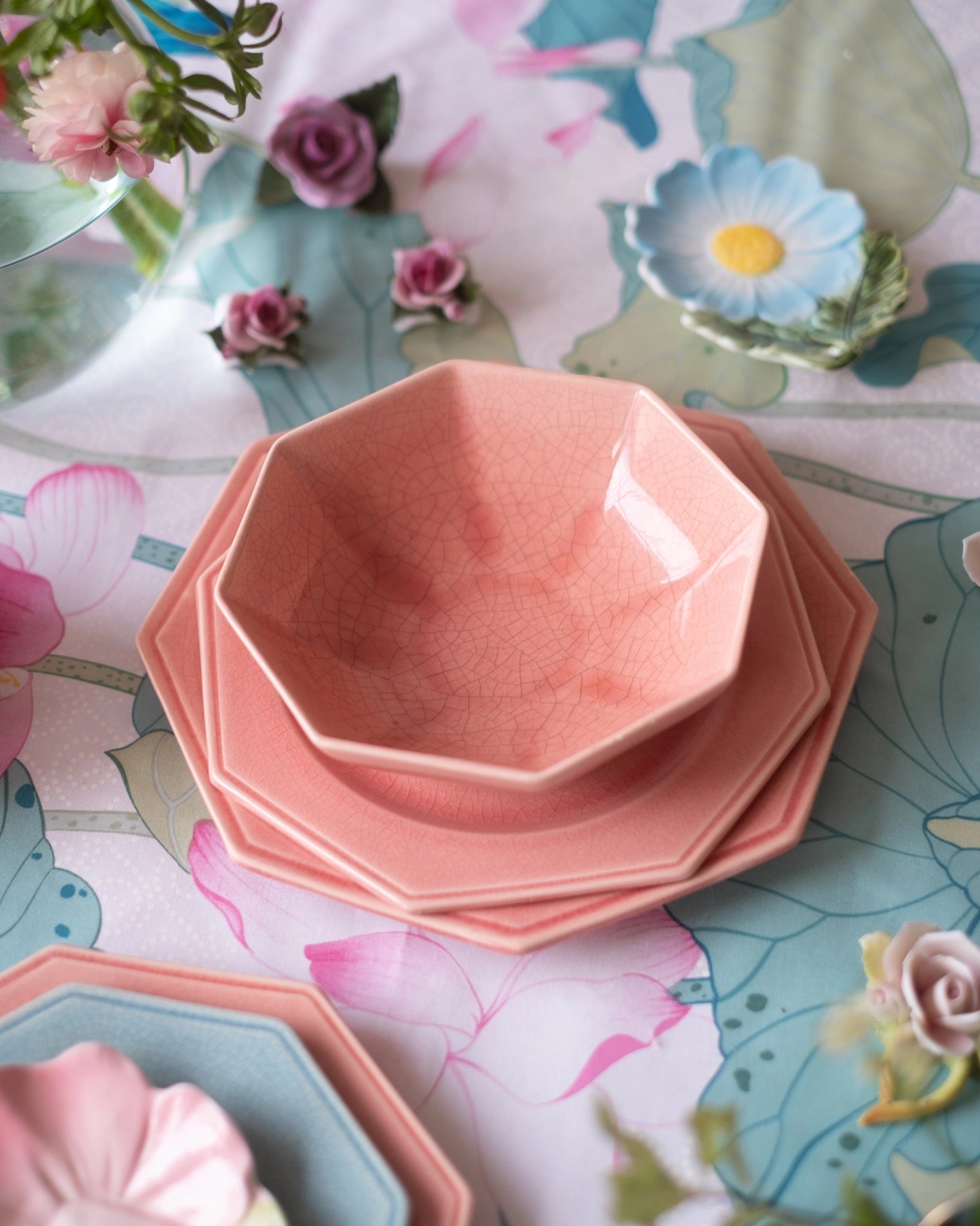 Coupe en faïence rose de Charolles - Silly &amp; Billy