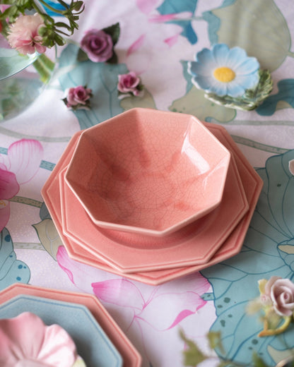 Coupe en faïence rose de Charolles - Silly &amp; Billy