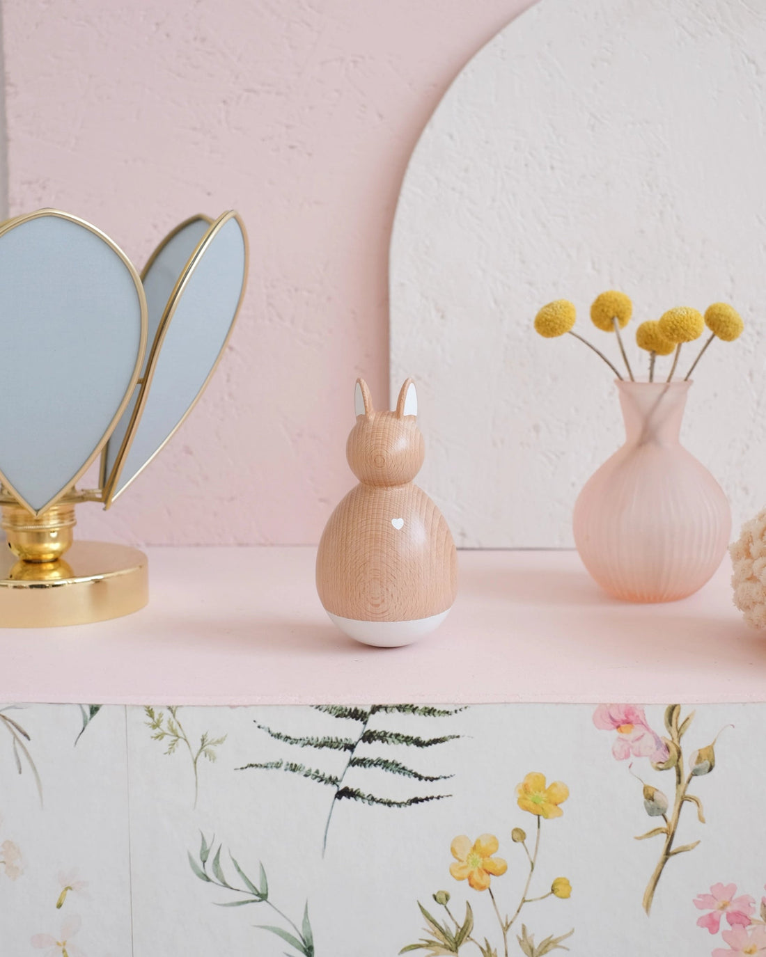 Culbuto en bois - Lapin - Silly &amp; Billy