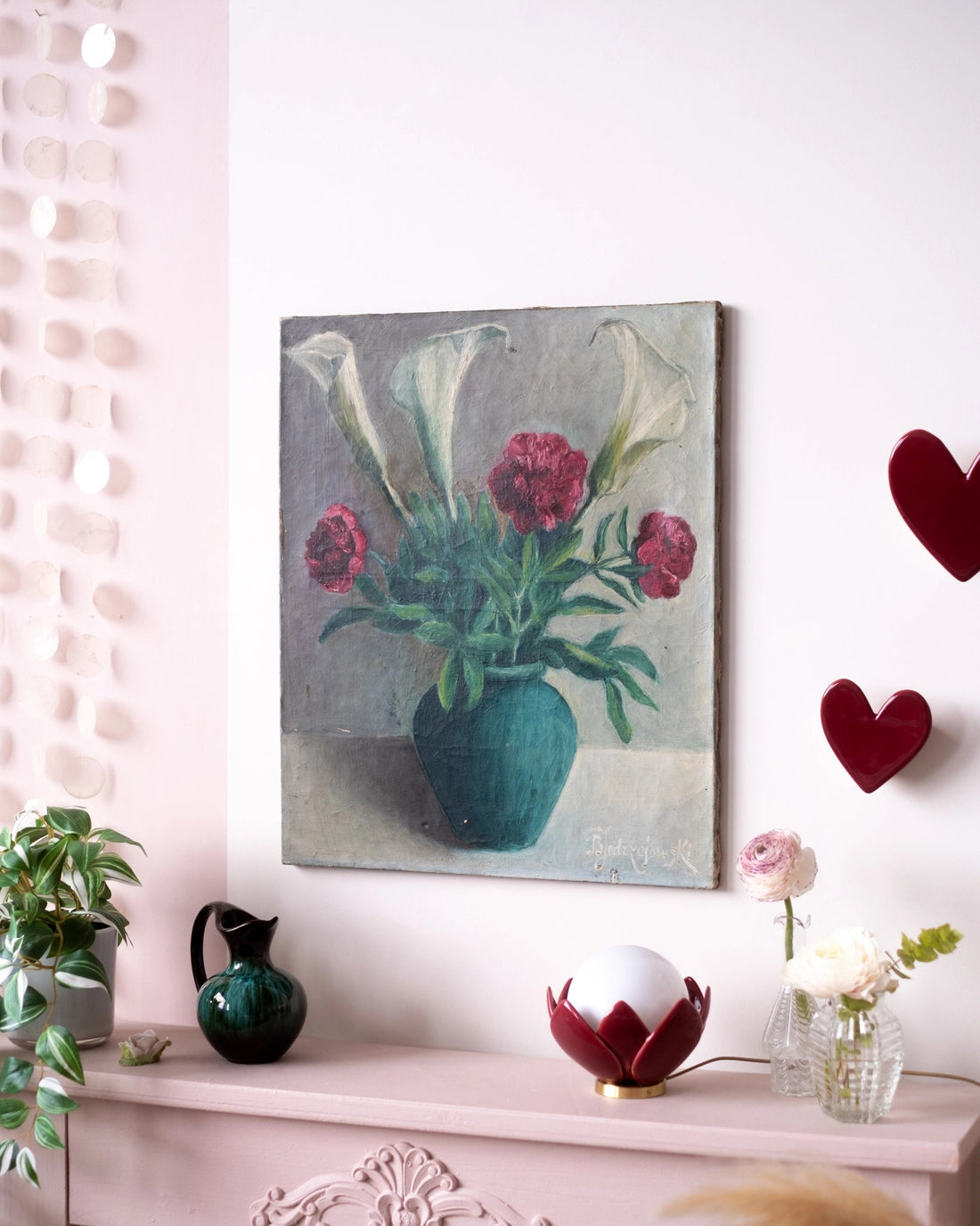 École polonaise - Grande huile sur toile des années 1930 - Silly &amp; Billy