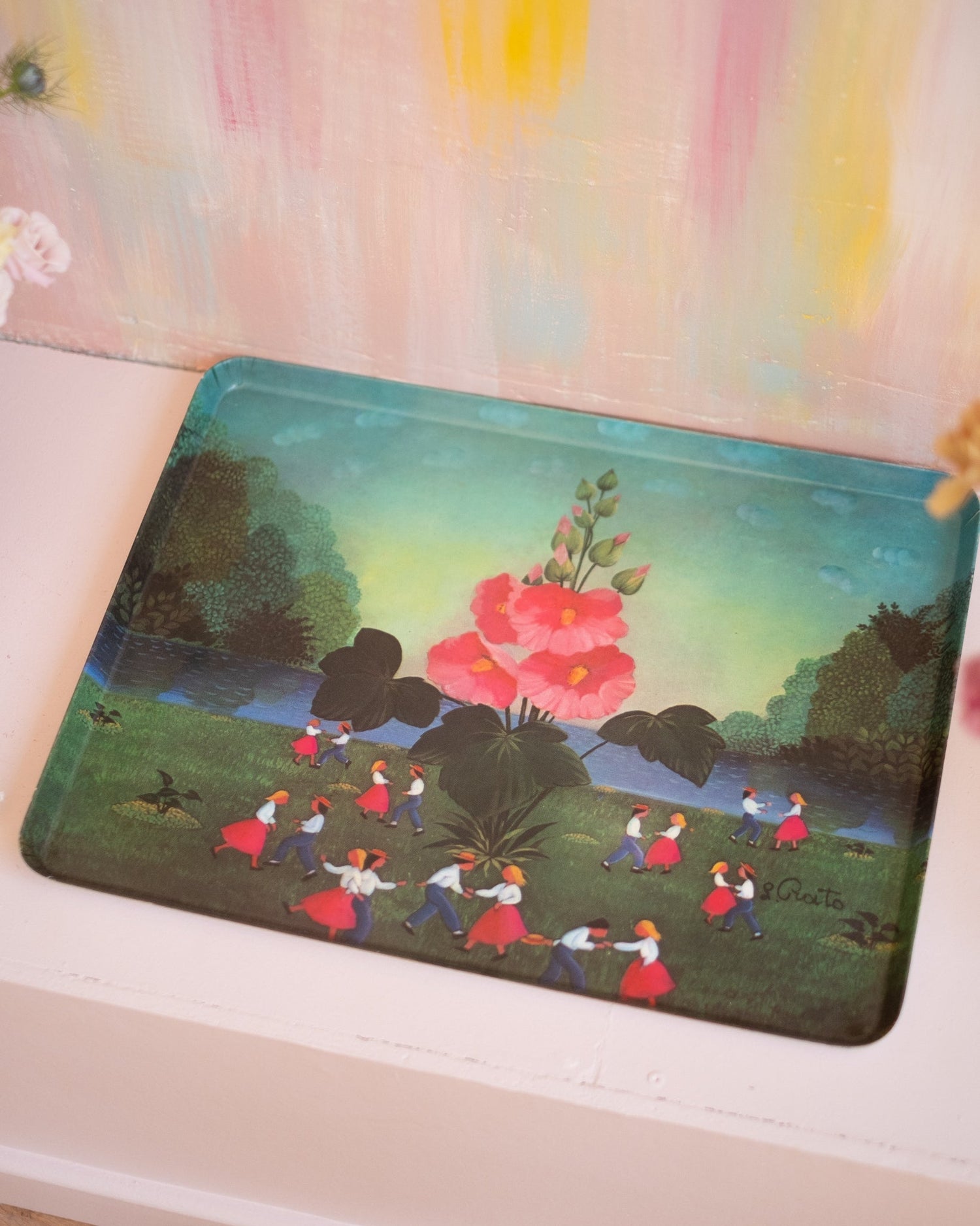 Grand plateau vintage italien - Silly &amp; Billy