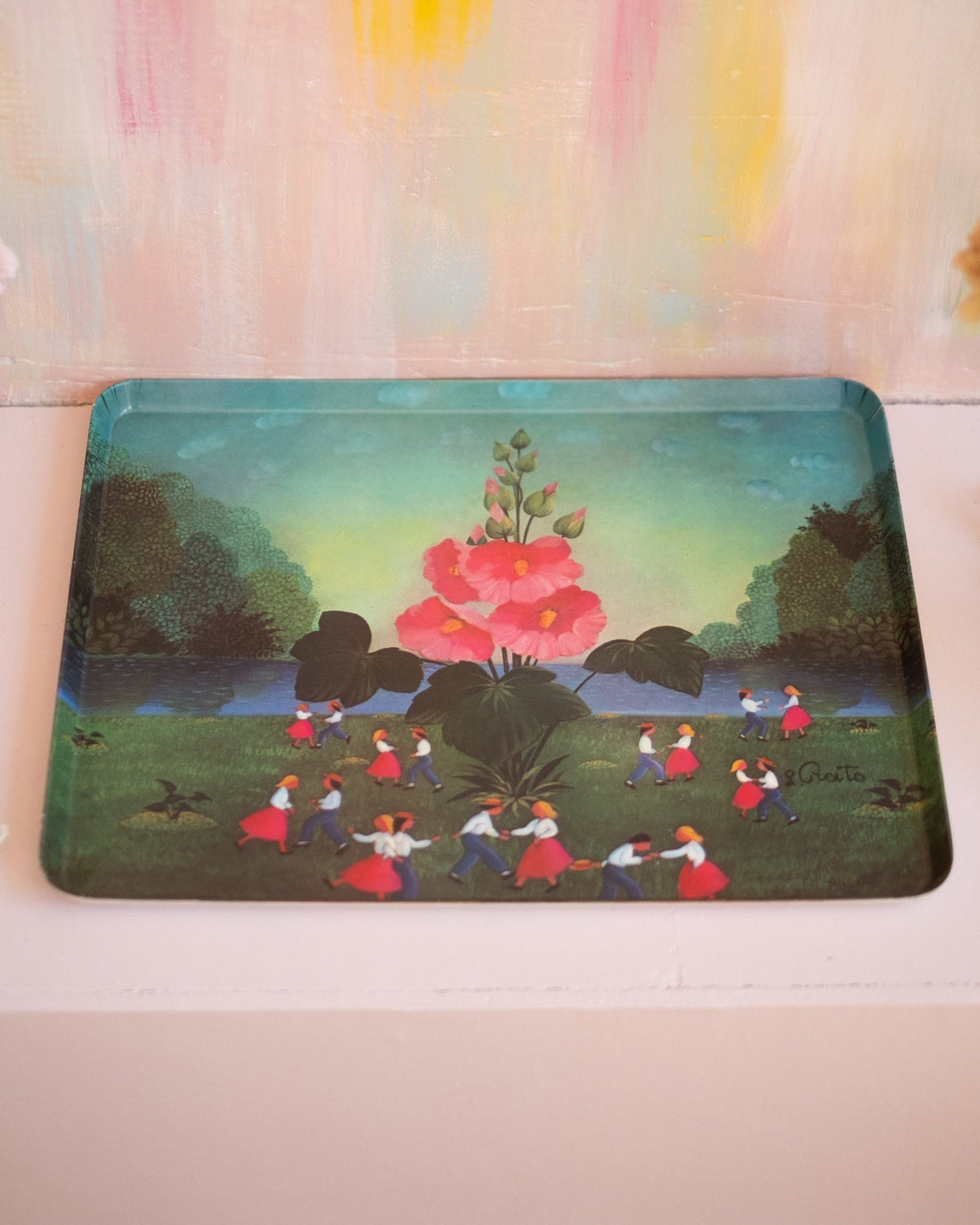 Grand plateau vintage italien - Silly &amp; Billy
