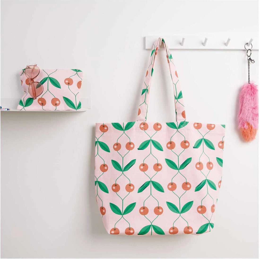 Grand tote bag - Cerises - Silly &amp; Billy