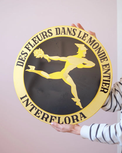 Grande plaque Interflora vintage - Silly &amp; Billy