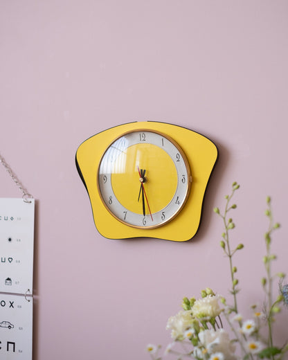 Horloge vintage jaune - Silly &amp; Billy