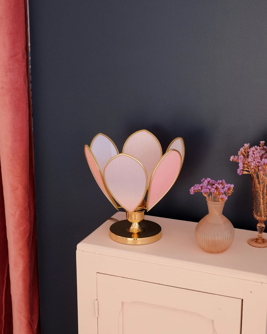 Lampe Fleur à poser - Été indien et doré - Silly &amp; Billy
