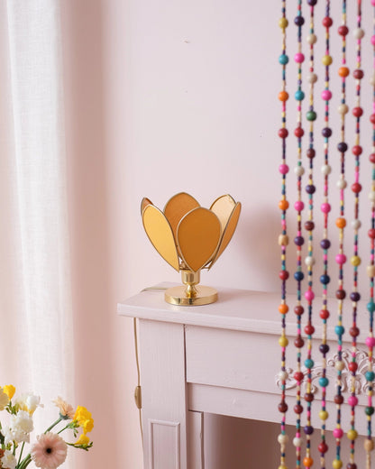 Lampe Fleur à poser - Honey et doré - Silly &amp; Billy