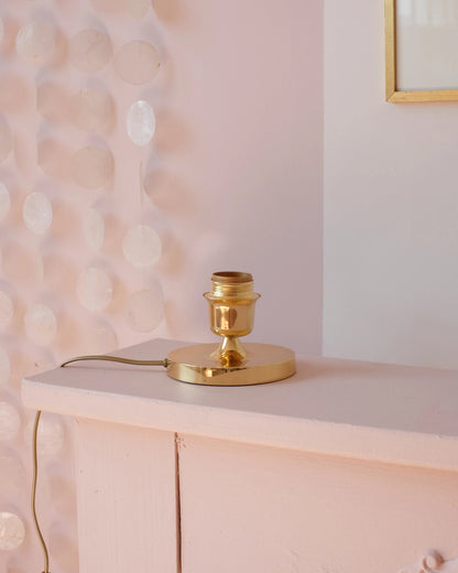 Lampe Fleur à poser - Rose nude et doré - Silly &amp; Billy