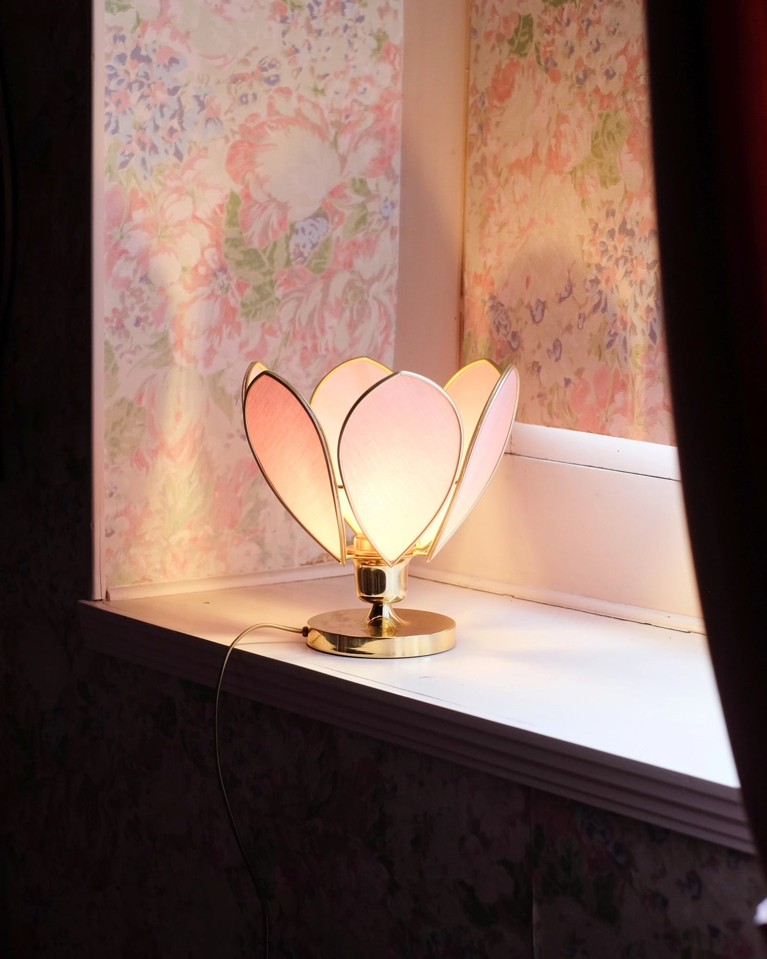 Lampe Fleur à poser - Sugar et doré - Silly &amp; Billy