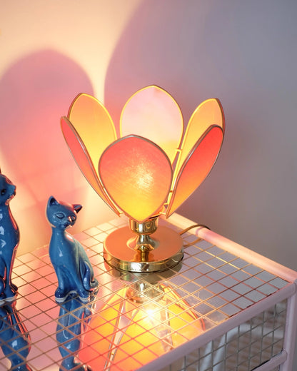 Lampe Fleur à poser - Terracotta et doré - Silly &amp; Billy