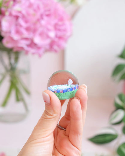 Petit sulfure en verre millefiori - Silly &amp; Billy