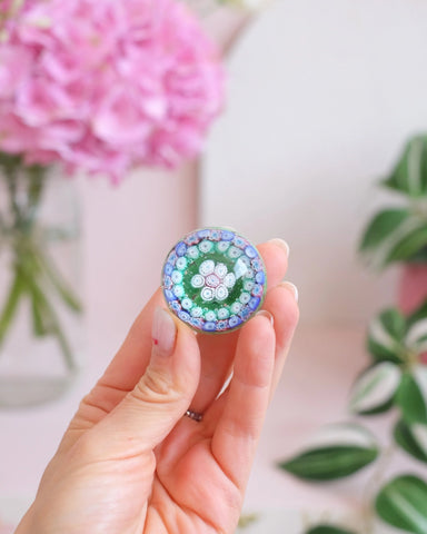 Petit sulfure en verre millefiori