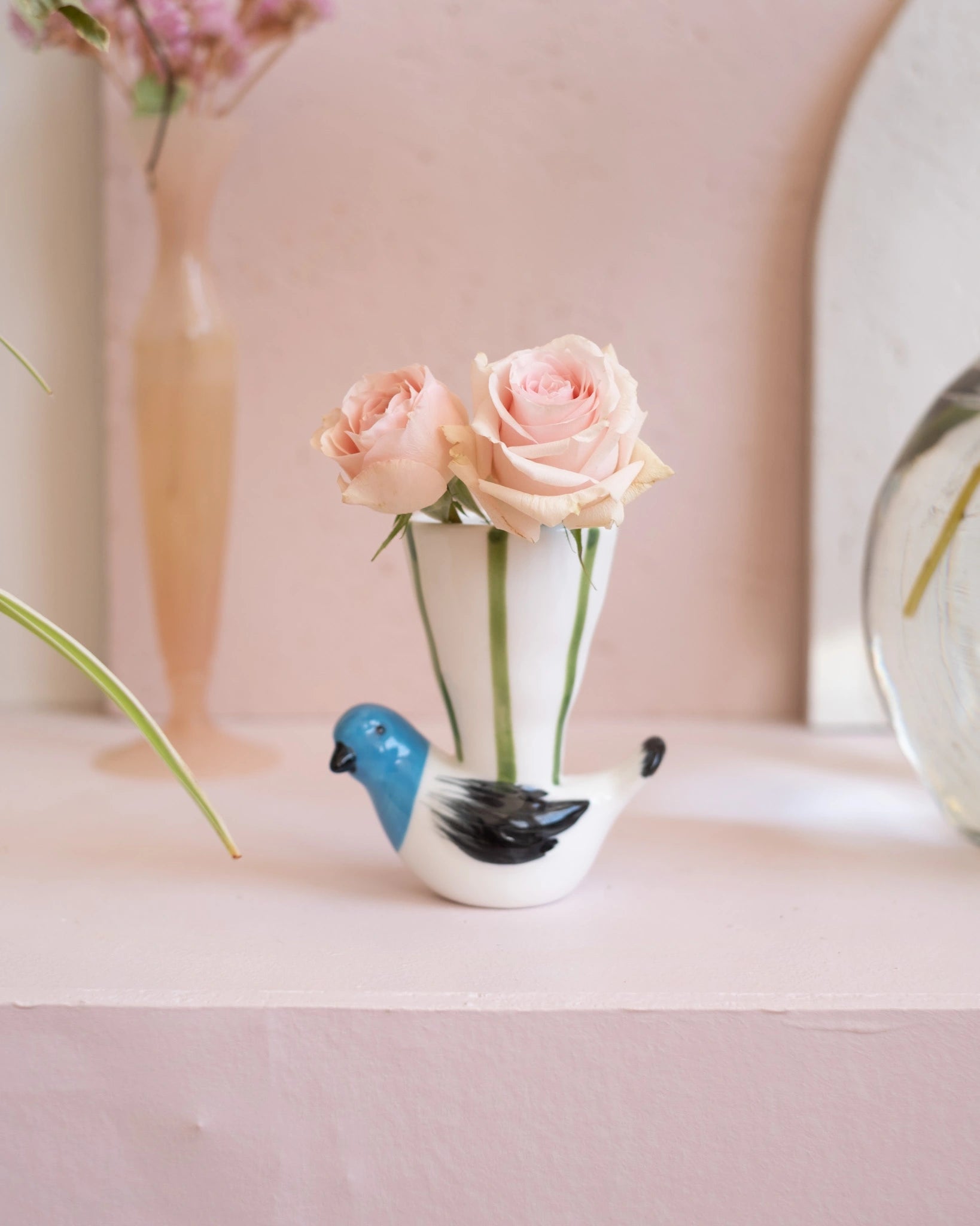 Petit vase vintage Oiseau en céramique - Silly &amp; Billy