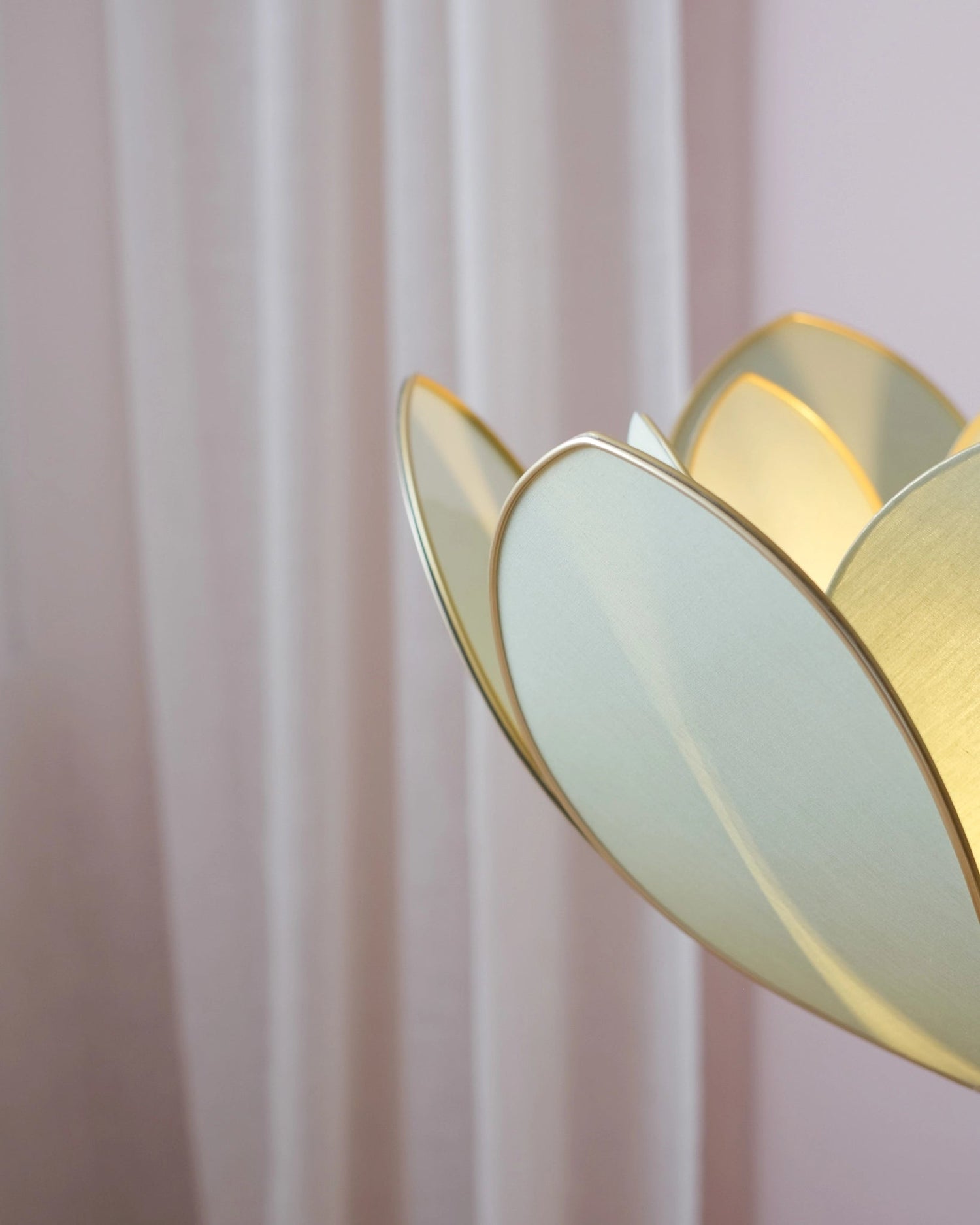 Pied de lampadaire et abat - jour fleur double - Eucalyptus - Silly &amp; Billy