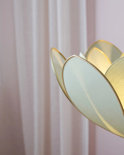 Pied de lampadaire et abat - jour fleur double - Eucalyptus - Silly &amp; Billy