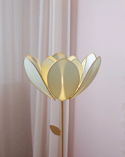 Pied de lampadaire et abat - jour fleur double - Eucalyptus - Silly &amp; Billy
