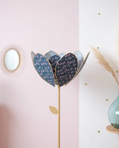 Pied de lampadaire et abat - jour fleur double - Night Light - Silly &amp; Billy