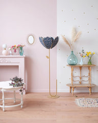 Pied de lampadaire et abat-jour fleur double - Night Light