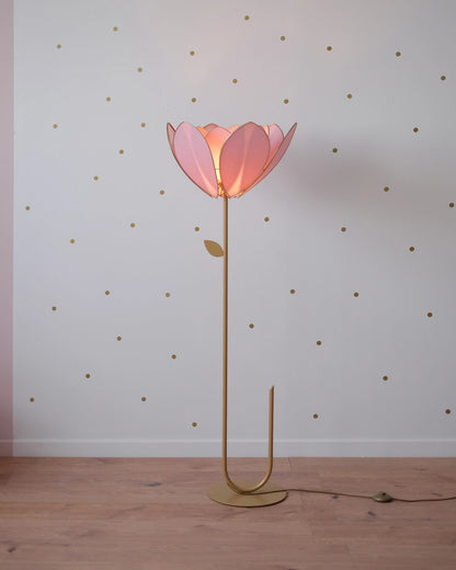 Pied de lampadaire et abat - jour fleur double - Sugar - Silly &amp; Billy