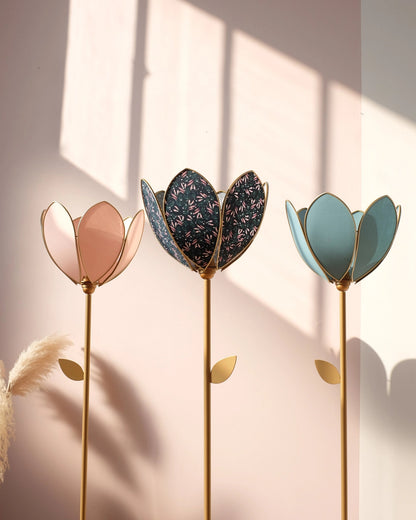 Pied de lampadaire et abat - jour fleur simple - Night Light - Silly &amp; Billy