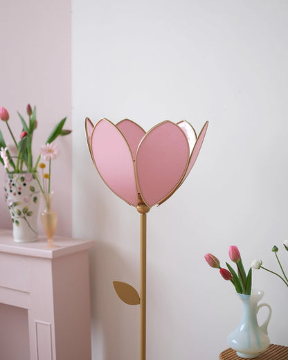Pied de lampadaire et abat - jour fleur simple - Sugar - Silly &amp; Billy