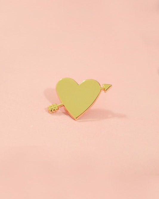 Pins Coeur flêché Métal doré - Silly & Billy