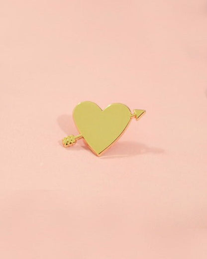 Pins Coeur flêché Métal doré - Silly &amp; Billy