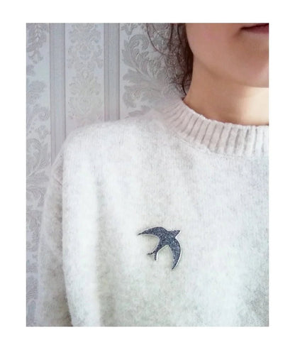 Pins Hirondelle Glitter - Silly &amp; Billy