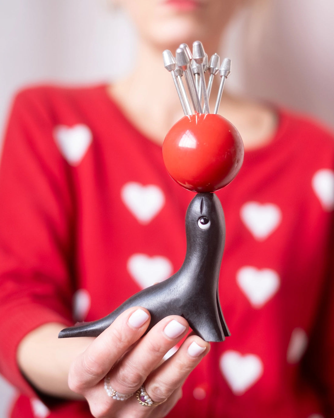 Porte piques vintage otarie - Silly &amp; Billy