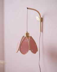 Support mural et baladeuse Fleur - Petits coeurs