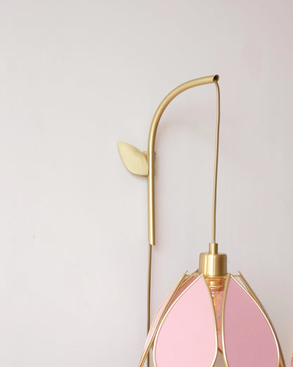 Support mural et baladeuse Fleur - Sugar et doré - Silly &amp; Billy