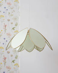 Suspension Fleur double - Menthe fraîche
